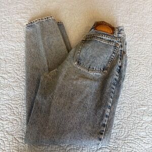 Lawman World Class Denim Vintage High Waisted Tapered Acid Wash Jeans Blue 7